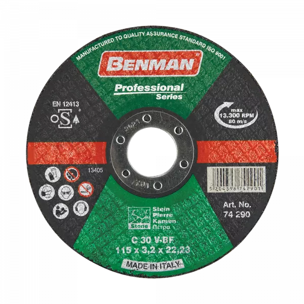 Disc taiere pentru marmura sau piatra, Benman Profesional, 125 x 3mm, 74291