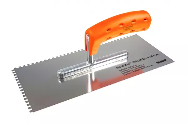 Gletiera cu dinti drepti din otel inoxidabil, Schluter®-TROWEL 6 x 6 mm, TRL6X6