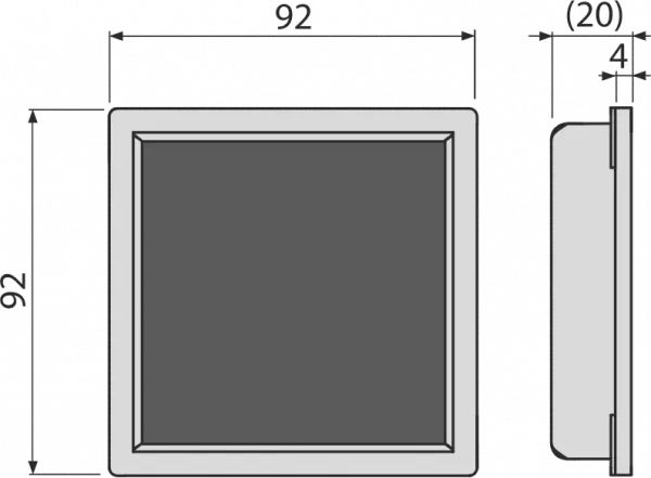 Sifoane de pardoseala cu gratar din otel inoxidabil - Gratar pentru sifon pardoseala, Alca Plast MPV016, din otel inoxidabil 92×92 mm pentru incastrarea placilor ceramicel, bilden.ro