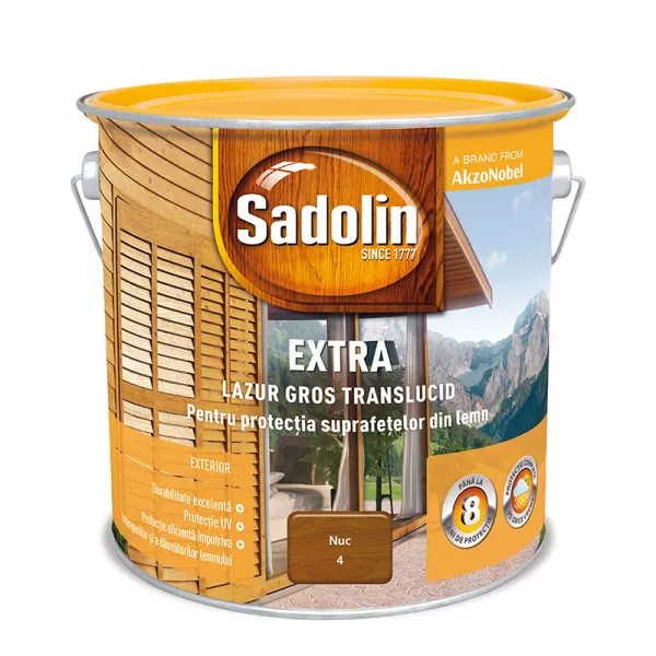 LAC PENTRU LEMN, SADOLIN EXTRA, NUC, 19L