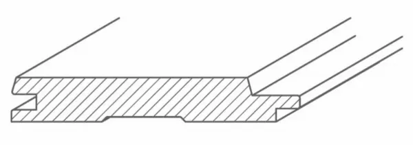 Lambriu pvc si lemn - Lambriu lemn trapez. molid AB, 12.5mm (0.96 x 3.0m) (10buc/bax, 2.88mp/bax), bilden.ro