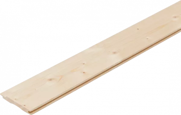 Lambriu lemn trapez. molid AB, 12.5mm (0.96 x 4.0m) (10buc/bax, 3.84mp/bax)