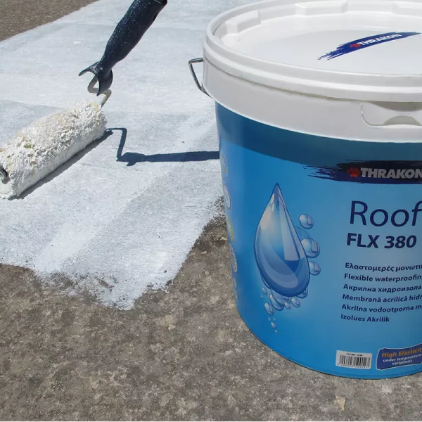 Hidroizolatii lichide si accesorii - MEMBRANA ELASTICA HIDROIZOLANTA THRAKON FLX 380 ROOF SEALER 5KG, bilden.ro