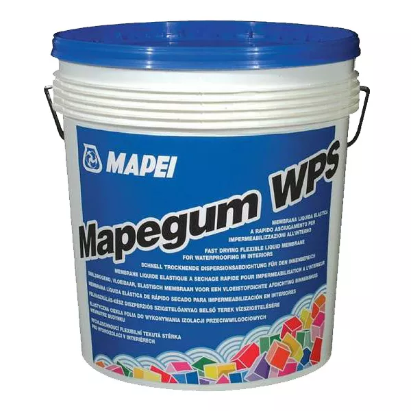 Hidroizolatii lichide si accesorii - MEMBRANA LICHIDA HIDROIZOLATOARE, MAPEI MAPEGUM WPS, 25 KG, bilden.ro