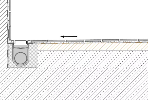 Panouri autoportante si accesorii - Panou inclinat pentru dus, Schluter-KERDI-SHOWER-LTS, 100cm x 100cm, H 42 mm, H1 51mm, bilden.ro