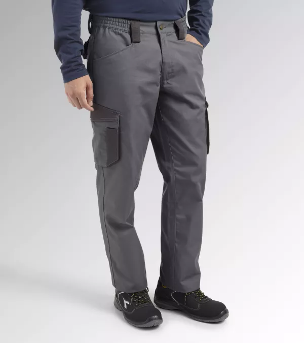Pantaloni lungi, Diadora Staff Cargo, steel gray, M