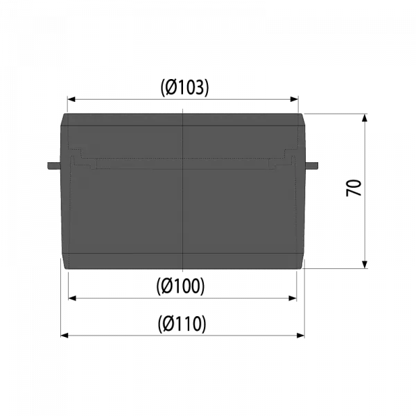 Tigla metalica si accesorii - Racord de burlan 300×155125 mm cu clapeta si cos de colectare cu iesire verticala, Alca Plast AVZ-P001, negru, bilden.ro