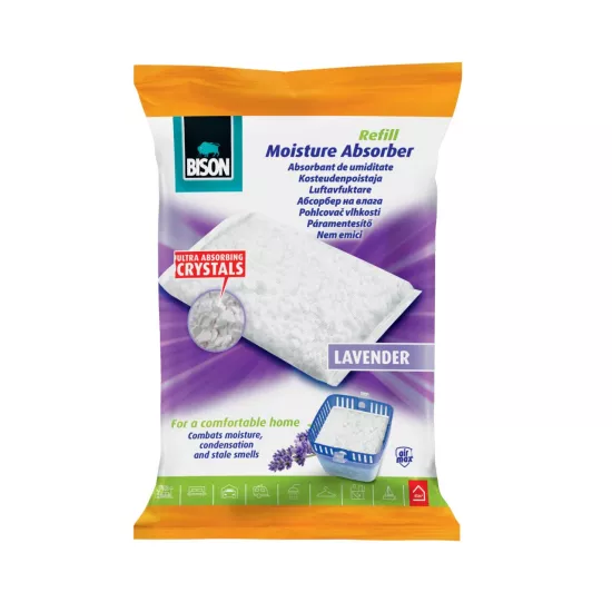 Dezumidificatoare si solutii antimucegai - Rezervă pentru absorbant de umiditate BISON Air Max, 450g, parfum lavandă, bilden.ro