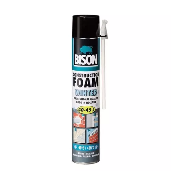 Spumă poliuretanică pentru iarnă BISON, cu aplicator, 700ml