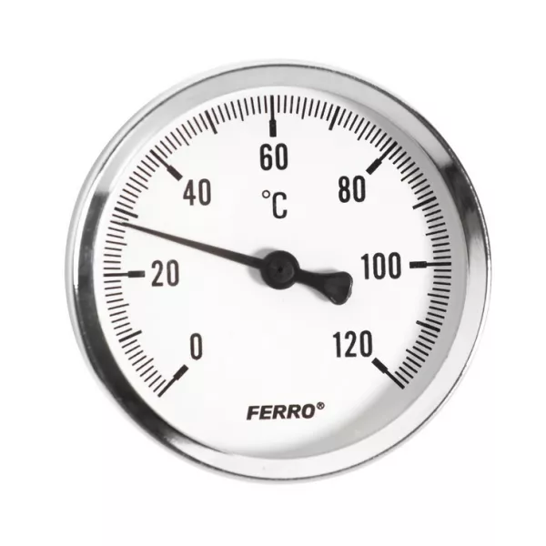Apometre, manometre si termometre  - Termometru , Ferro, D.80 mm 12", axial, 0-120°C, bilden.ro