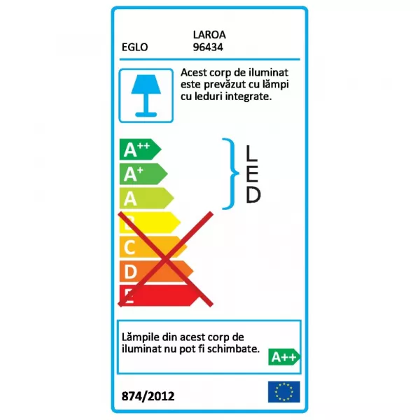 Veioza birou cu clema, dimmabila Eglo Laroa, LED 4.5W 550lm 4000K