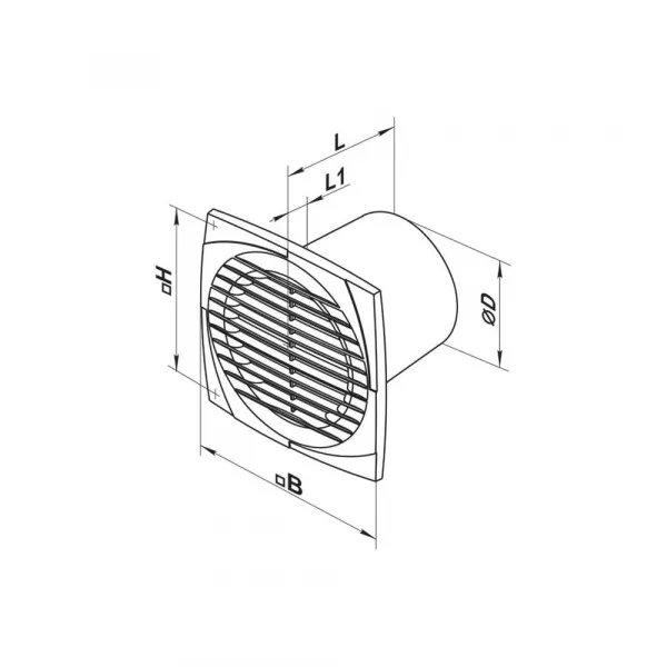 Ventilator standard,VENTS, D100mm