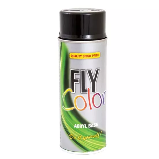 Spray vopsea si spray tehnic - Vopsea spray decorativă FLY COLOR, RAL 9005 negru mat, 400ml, bilden.ro