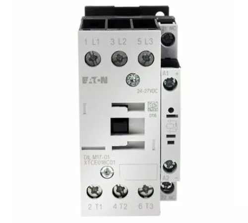 Intrerupatoare & Comutatoare - Contactor 17A 7.5 kW AC-3 1ND EATON DILM17-10, bricolajmarket.ro