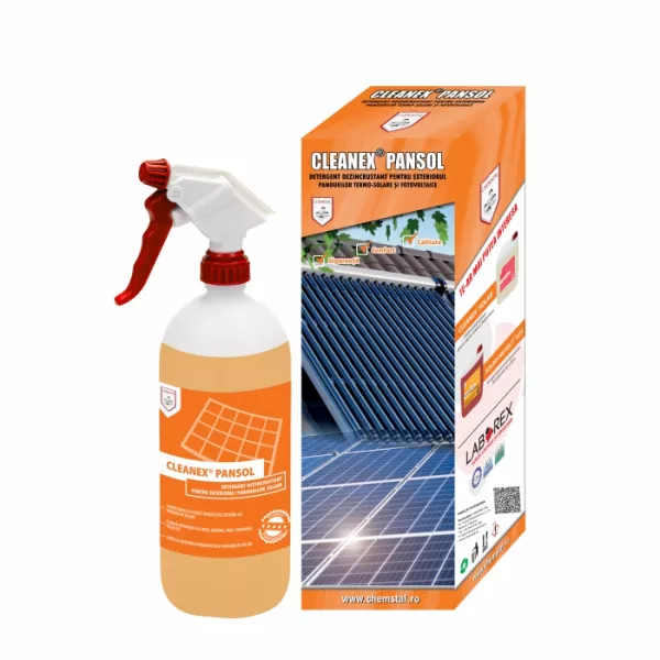 Detergent dezincrustant exterior panouri solare 1KG Cleanex Pansol LBXCLPS001