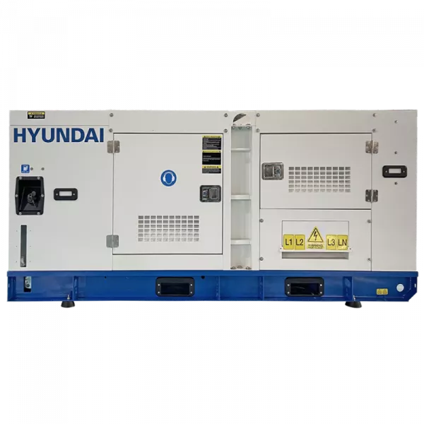 Generator de curent trifazat cu motor diesel Hyundai DHY100L