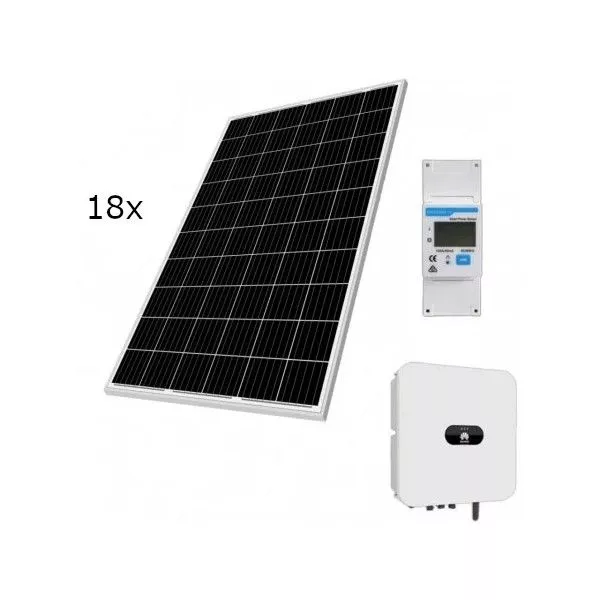 Kituri panouri solare fotovoltaice - Panou fotovoltaic Ferroli ON-GRID 8KW trifazat cu18 panouri 450W ECOSOLE PV, bricolajmarket.ro