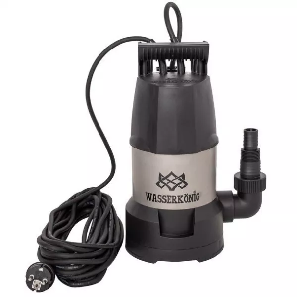 Pompa submersibila, ape curate, corp inox, q max=16000l/h, hmax=10m, 230v, 1kw, flotor