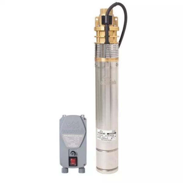 Pompa submersibila pentru ape curate, 3", corp inox, qmax. 2400 l/ora, hmax 60m, 0.9kw, 230v