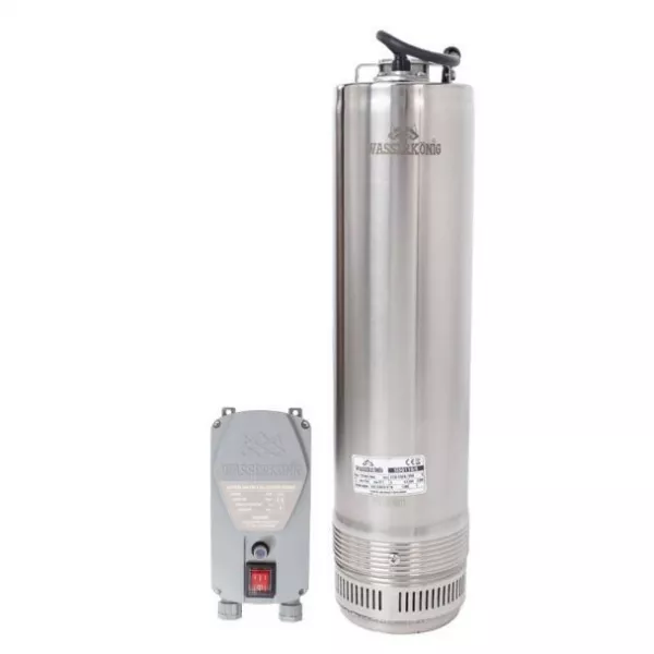 Pompa submersibila pentru ape curate, 5", corp inox, qmax. 6600 l/ora, hmax 50m, 1.2kw, 230v
