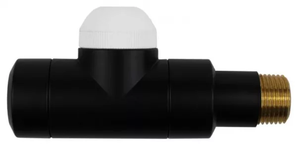 Fitinguri si armaturi Herz - Robinet termostatic drept DE LUXE negru mat M28x1,5-1/2'' Herz, bricolajmarket.ro