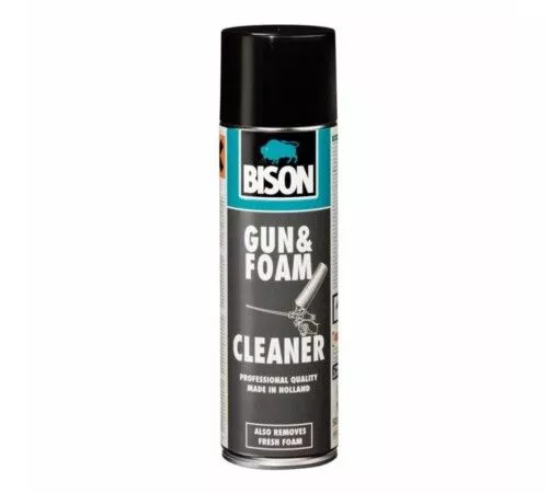 Accesorii incalzire - Spray pentru indepartarea spumei poliuretanica, 500 ml, Gun & Foam Cleaner BISON, bricolajmarket.ro