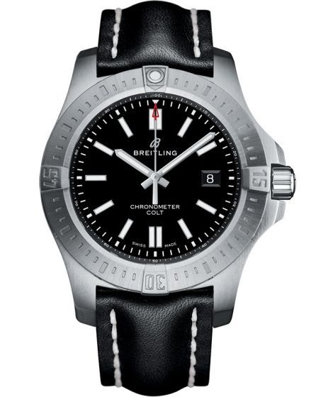 breitling colt automatic leather strap