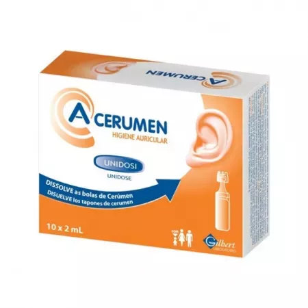 A-cerumen soluție auriculară 2 ml * 10 unidoze