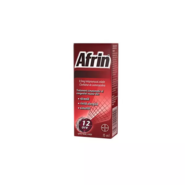 Afrin decongestionat 0,5 mg/ml spray nazal * 15ml