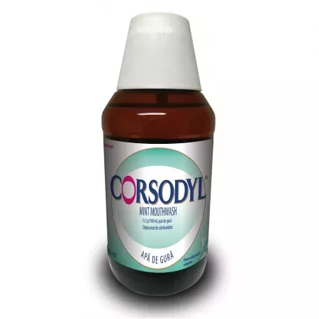 Corsodyl mint mouthwash 0,2% apă de cură * 300 ml