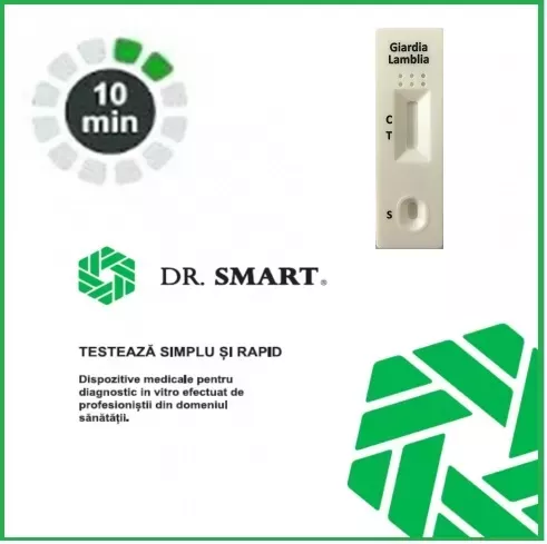 Dr. Smart test rapid Giardia Lamblia caseta(materii fecale) kit * 10 bucăți