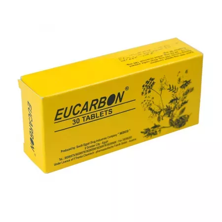Eucarbon 500 mg * 30 comprimate