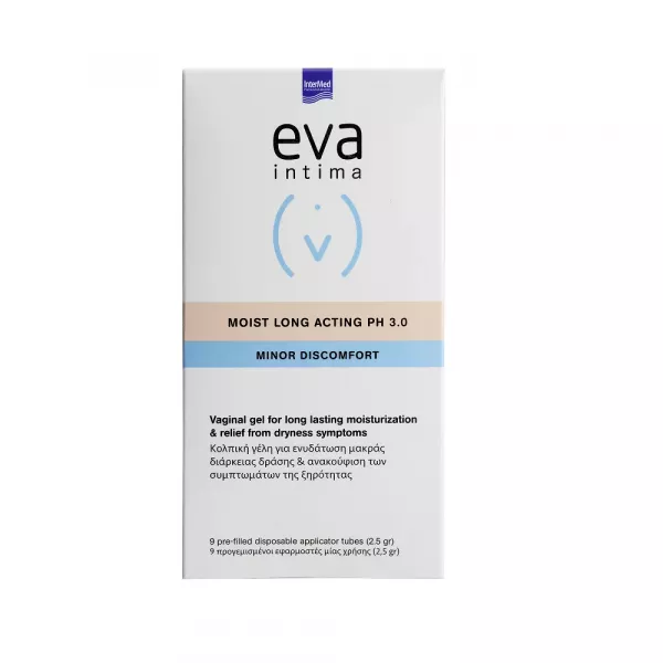 Eva intima moist long lasting gel hidratare de durată cu aplicare vaginală * 9 bucăți