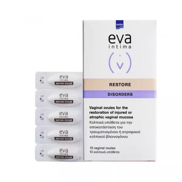 Eva intima restore ovule vaginale cu efect cicatrizant * 10 ovule vaginale