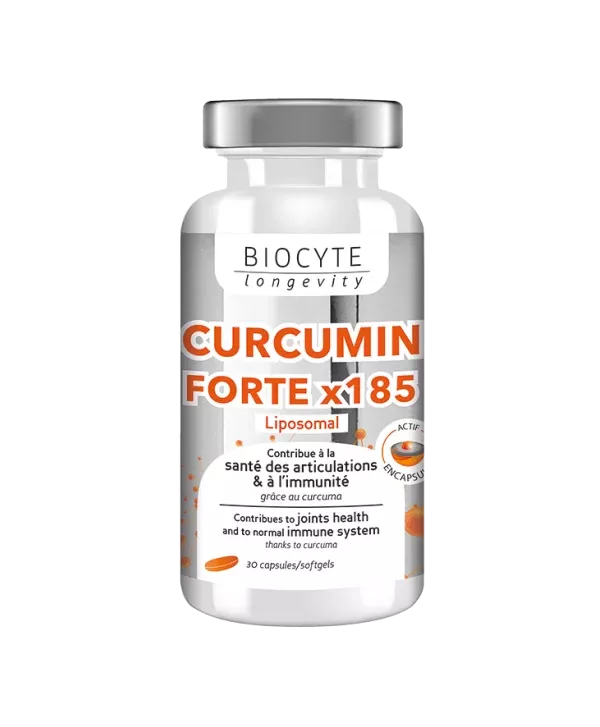 Biocyte Curcumin fortex185 lipozomal pentru articulatii si oase * 30 capsule