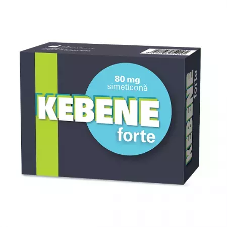 Kebene forte simeticonă 80 mg * 25 capsule