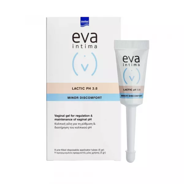 Eva intima Lactic gel vaginal pentru menținerea ph-ului vaginal * 9 bucăți