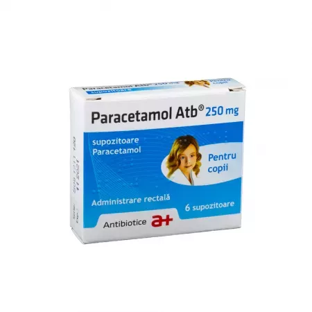 Paracetamol Atb 250 mg * 6 supozitoare