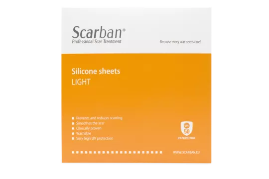 Plasture elastic cu silicon Scarban Light  UPF50 15x20 cm, lavabil * 1 bucata