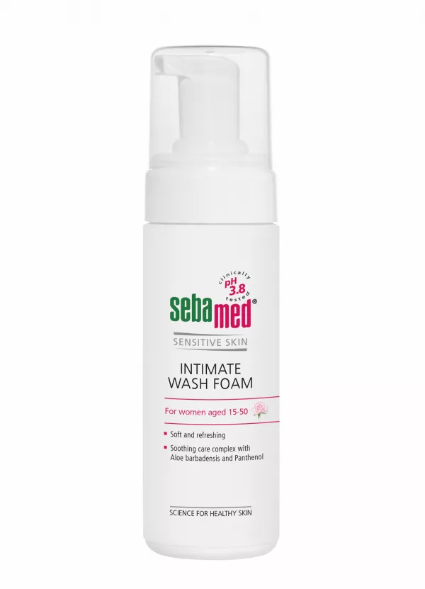Sebamed Sensitive Skin Spumă dermatologică pentru igiena intimă feminină (15-50 ani) * 150 ml