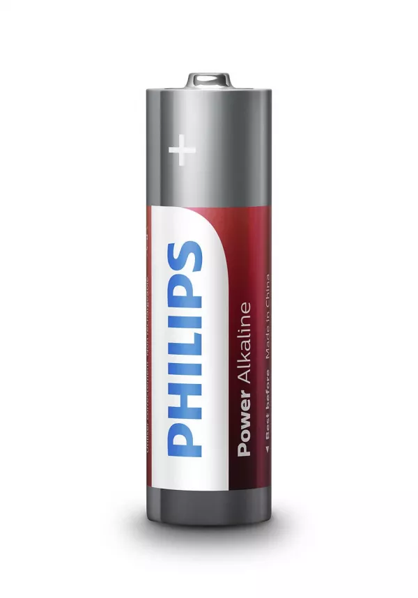 Baterie Philips Power Alkaline LR6P20T/10, tip AA, 1.5V, set 20 bucati
