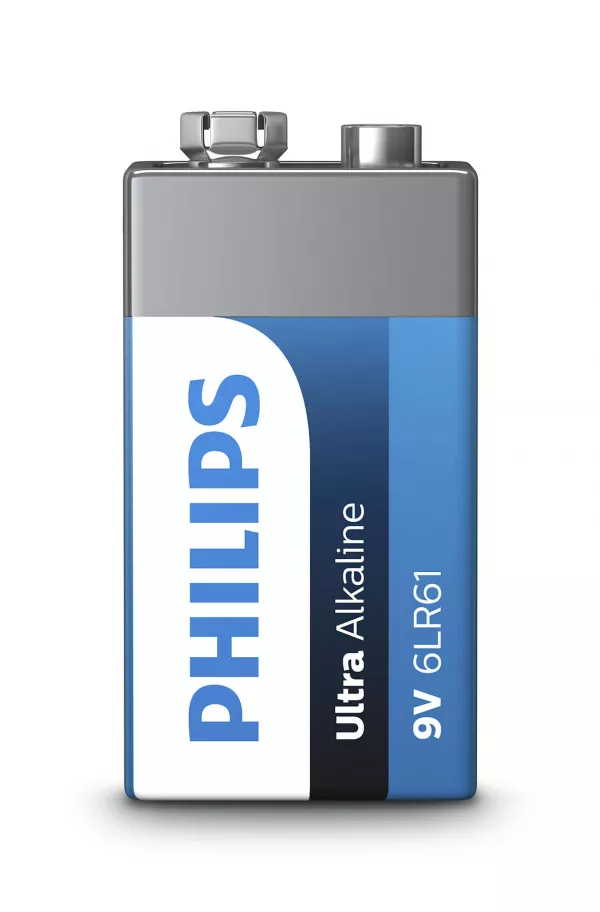 Baterie Philips Ultra Alkaline 6LR61E1B/10, 9V, 1 buc