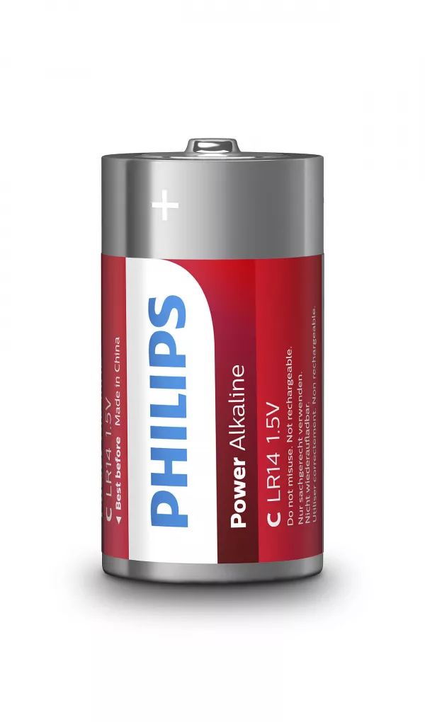 Baterii Philips Power Alkaline C 2-blister