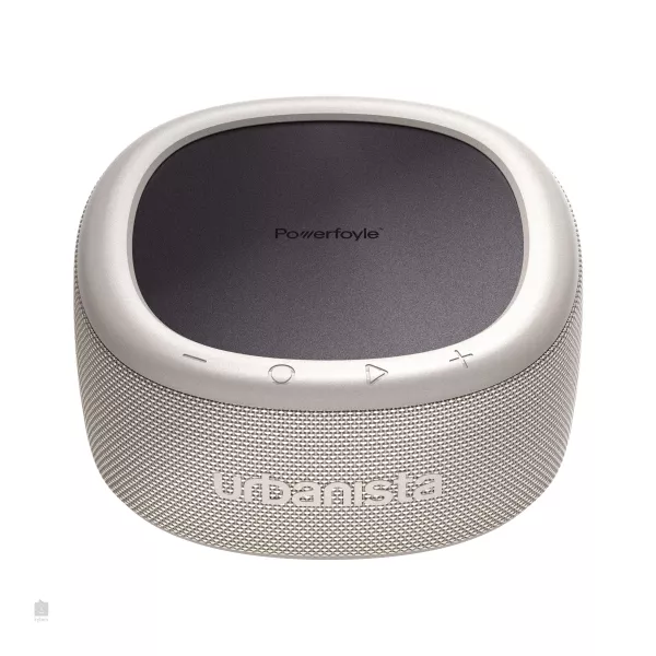Boxa portabila Urbanista Malibu, True Wireless, incarcare solara/USB-C, 20W, Bluetooth 5.2, IP67, gri