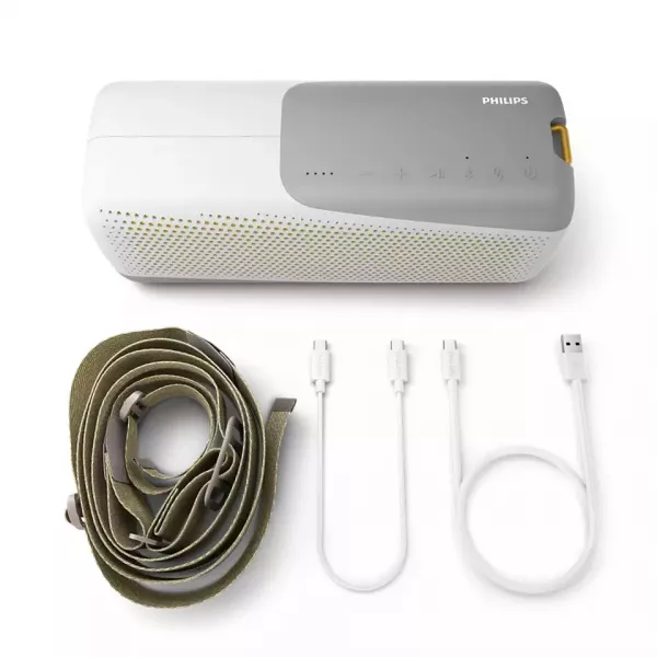 Boxa portabila wireless Philips TAS7807W/00, Bluetooth, stereo, 40W, redare 24 h, microfon, IP67, alb