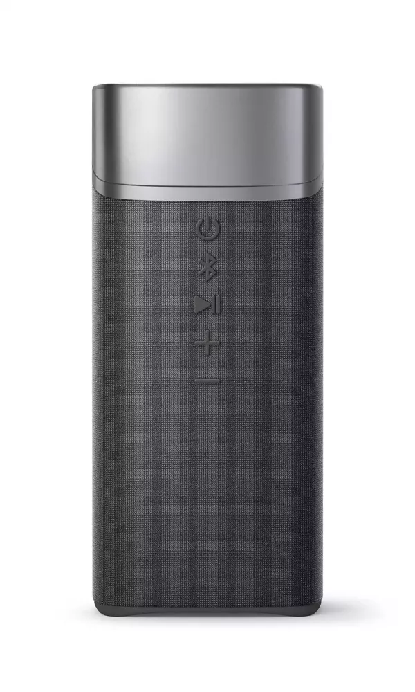 Boxa portabila Philips TAS3505/00, Bluetooth v.5, 5W, 1000 mAh, IPX7, redare 10h, microfon incorporat, negru/gri