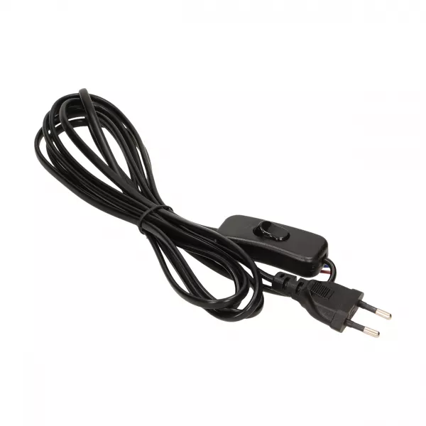 Cablu de alimentare cu comutator ORNO OR-AE-1394/B, stecher plat, cablu 3 m, 230V, 16A, negru