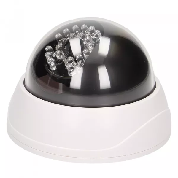 Camera supraveghere falsa CCTV VIRONE CD-6, 2 x AAA, dioda LED, alb
