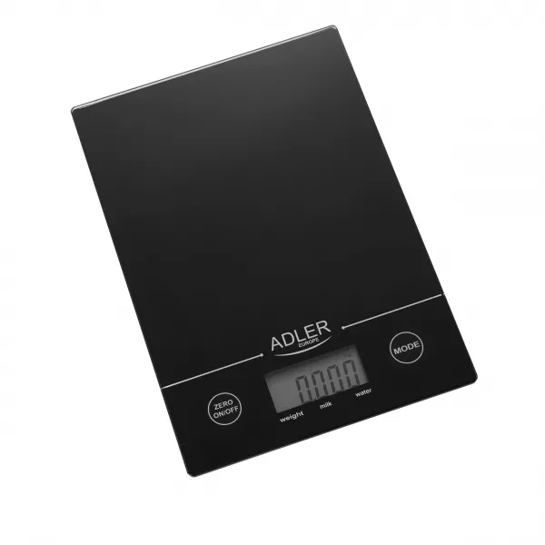 Cantar de bucatarie Adler AD 3138b, maxim 5 kg, precizie 1 g, display LCD, negru