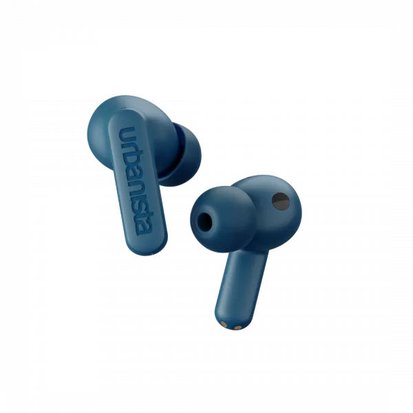 Casti audio In-Ear Urbanista Atlanta, True Wireless, Bluetooth 5.2, Microfon, aplicatie mobila, control tactil, ANC, IPX4, redare pana la 8 ore, incarcare USB-C, albastru